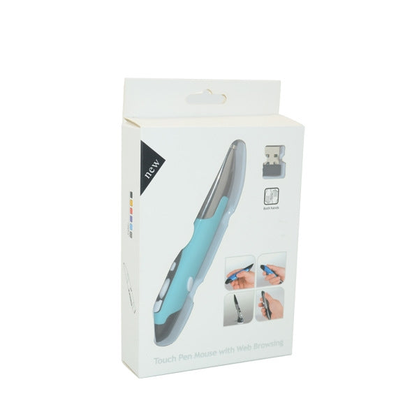 PR-03 2.4G USB Receiver Adjustable 1600 DPI Wireless Optical Pen Mouse for Computer PC Laptop Drawing Teaching (Blue) - Wireless Mice by PMC Jewellery | Online Shopping South Africa | PMC Jewellery | Buy Now Pay Later Mobicred