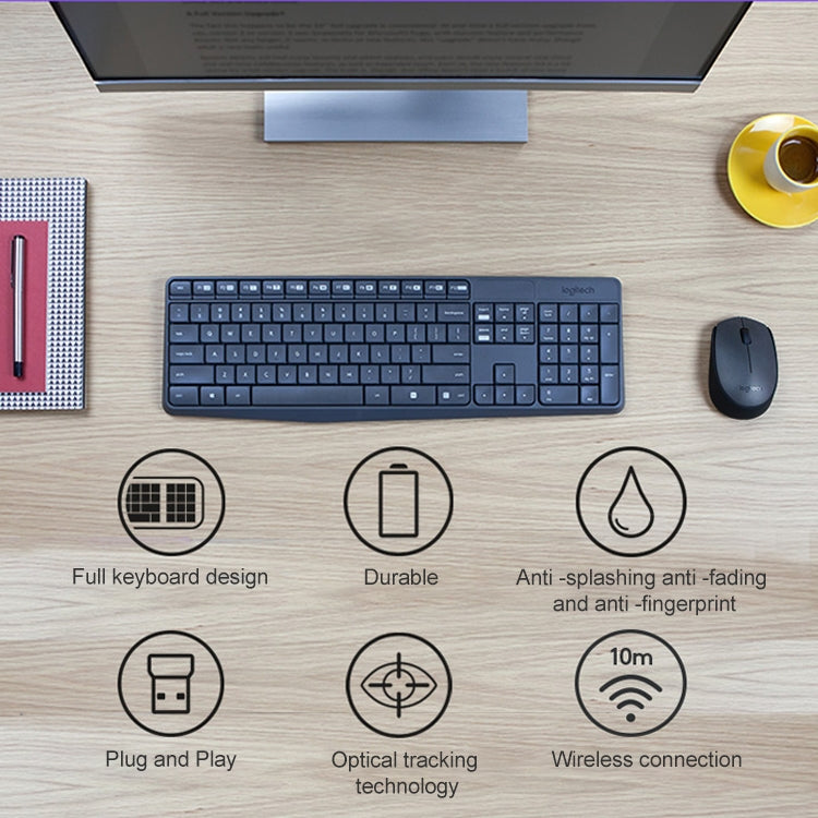 Logitech MK235 Wireless Keyboard Mouse Set - free shipping - PMC Jewellery - Order now!