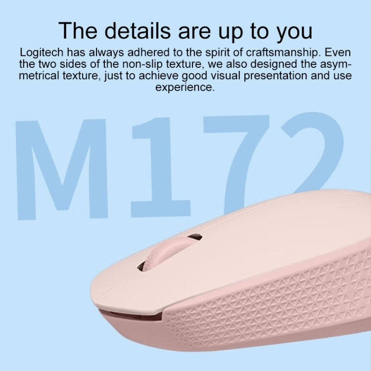 Logitech M172 1000DPI 2.4GHz Wireless Mouse (White) - Wireless Mice by Logitech | Online Shopping South Africa | PMC Jewellery | Buy Now Pay Later Mobicred