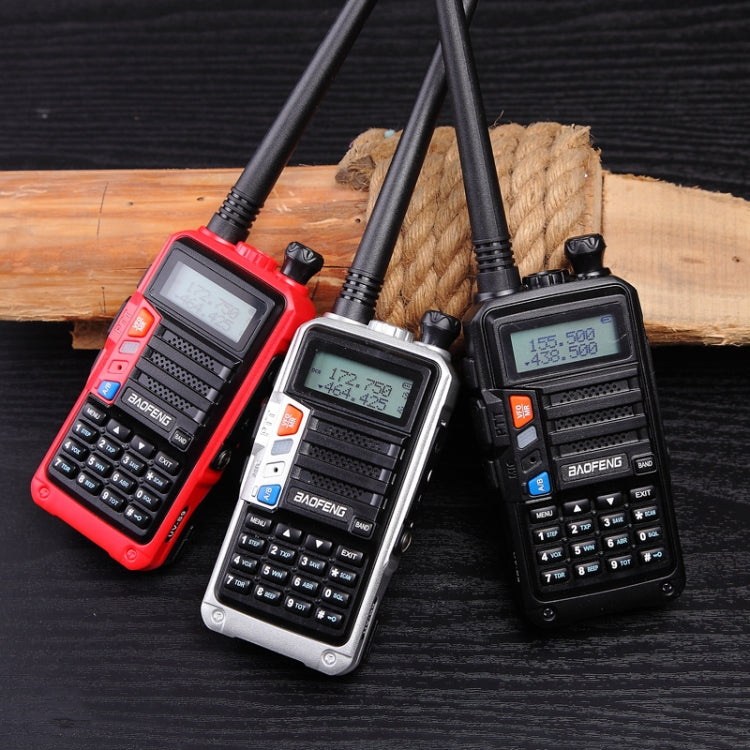 Baofeng BF-UV5R Plus S9 FM Interphone Handheld Walkie Talkie, US Plug (Red) - Handheld Walkie Talkie by BAOFENG | Online Shopping South Africa | PMC Jewellery | Buy Now Pay Later Mobicred