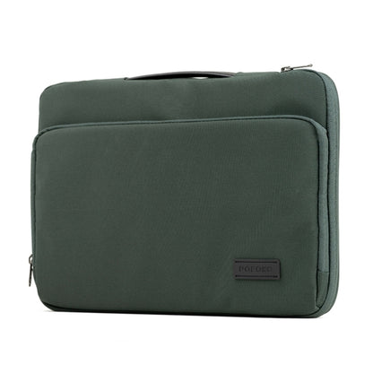 POFOKO E550 13 inch Portable Waterproof Polyester Laptop Handbag(Green) - Other by POFOKO | Online Shopping South Africa | PMC Jewellery | Buy Now Pay Later Mobicred