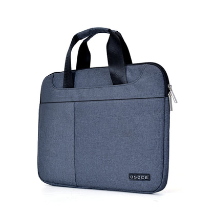 OSOCE S63 Breathable Wear-resistant Shoulder Handheld Zipper Laptop Bag For 15 inch and Below Macbook, Samsung, Lenovo, Sony, DELL Alienware, CHUWI, ASUS, HP (Blue) - 15 inch by OSOCE | Online Shopping South Africa | PMC Jewellery | Buy Now Pay Later Mobicred