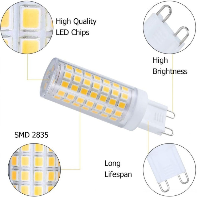 G9 102 LEDs SMD 2835 2800-3200K LED Corn Light, AC 110V(Warm White) - LED Blubs & Tubes by PMc TechLife | Online Shopping South Africa | PMc TechLife | Buy Now Pay Later Mobicred