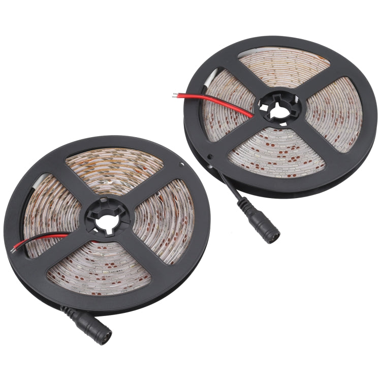 2pcs Bare Board 2835 SMD Dimmable White Light / Warm Light LED Rope Light, 60 LED/m, Length: 5m, 12V 2A 100-240V(US Plug) - Bare Board Light by PMC TechLife | Online Shopping South Africa | PMC TechLife | Buy Now Pay Later Mobicred