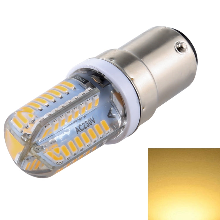 E15 SMD 3014 64 LEDs Dimmable LED Corn Light, AC 220V (Warm White) - LED Blubs & Tubes by PMc TechLife | Online Shopping South Africa | PMc TechLife | Buy Now Pay Later Mobicred
