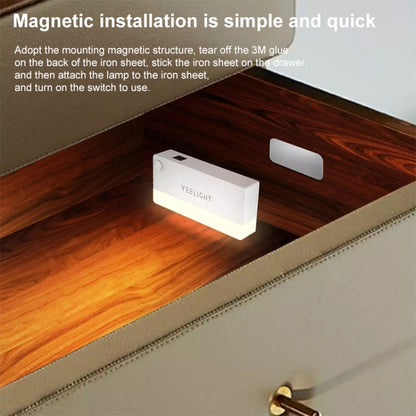 Original Xiaomi Youpin YLCTD001 Yeelight Infrared Induction Drawer Light,US Plug (White) - Night Lights by Xiaomi | Online Shopping South Africa | PMC Jewellery | Buy Now Pay Later Mobicred