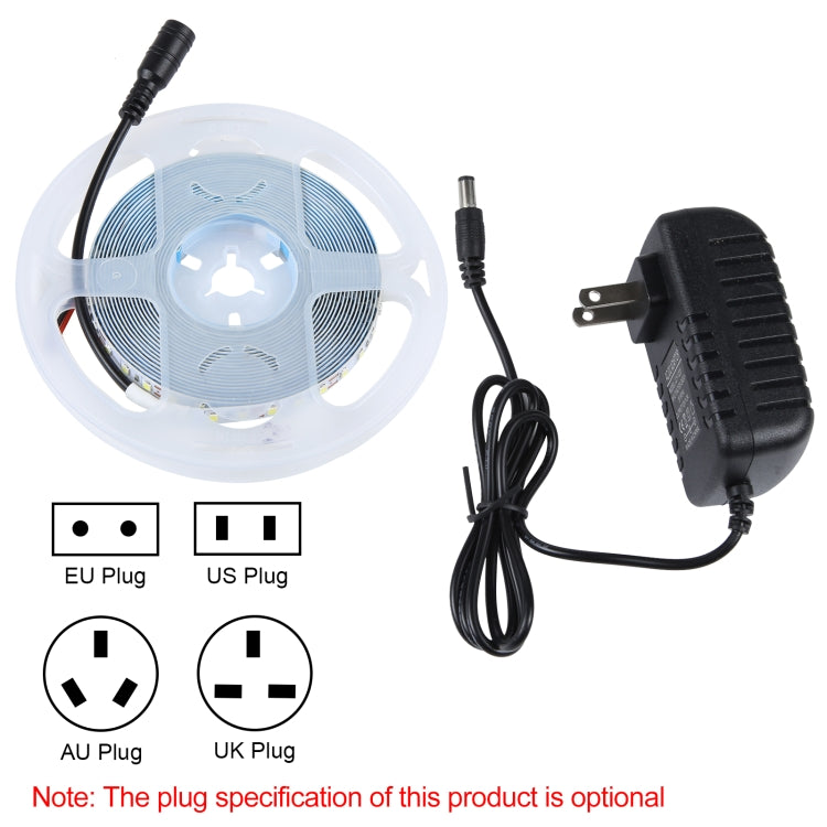 5m Bare Board 2835 SMD RGB LED Rope Light, 120LED/m, 12V 2A 100-240V (US Plug) - Bare Board Light by PMC TechLife | Online Shopping South Africa | PMC TechLife | Buy Now Pay Later Mobicred