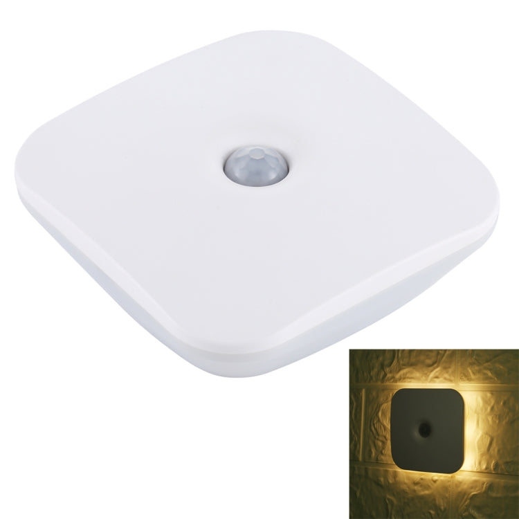 CL053 LED Square Human Body Sensor Light, Style: Linkage (Warm White) - Sensor LED Lights by PMC TechLife | Online Shopping South Africa | PMC TechLife | Buy Now Pay Later Mobicred