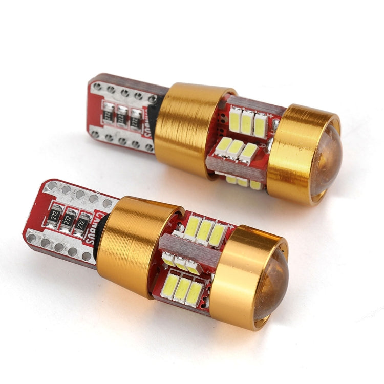 2 PCS LED Light Bulb 6000K White Super Bright 168 2825 W5W T10 Decoder Replacement, For Car Dome Map Side Marker Door Courtesy License Plate Lights(Gold) - Clearance Lights by PMC Jewellery | Online Shopping South Africa | PMC Jewellery