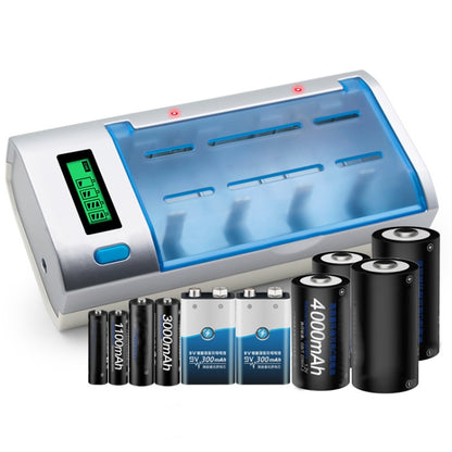 AC 100-240V 4 Slot Battery Charger for AA & AAA & C / D Size Battery, with LCD Display, US Plug - Charger & Converter by PMC Jewellery | Online Shopping South Africa | PMC Jewellery | Buy Now Pay Later Mobicred