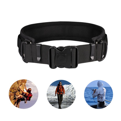 Multifunctional Wide Outdoor Casual Photography Mountaineering Belt(Black) - Belts by PMC Jewellery | Online Shopping South Africa | PMC Jewellery | Buy Now Pay Later Mobicred