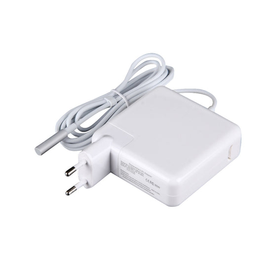 18.5V 4.6A 85W 5 Pin L Style MagSafe 1 Power Charger for Apple Macbook A1222 / A1290/ A1343, Length: 1.7m, EU Plug(White) - Cable & Adapter by PMC Jewellery | Online Shopping South Africa | PMC Jewellery