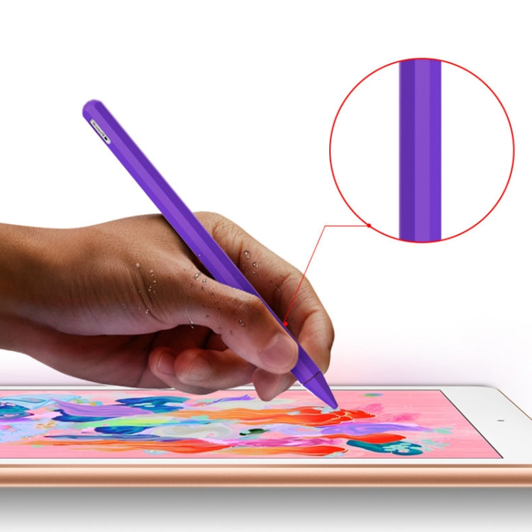 Stylus Pen Silica Gel Protective Case for Apple Pencil 2 (Red) - Pencil Accessories by PMC Jewellery | Online Shopping South Africa | PMC Jewellery | Buy Now Pay Later Mobicred