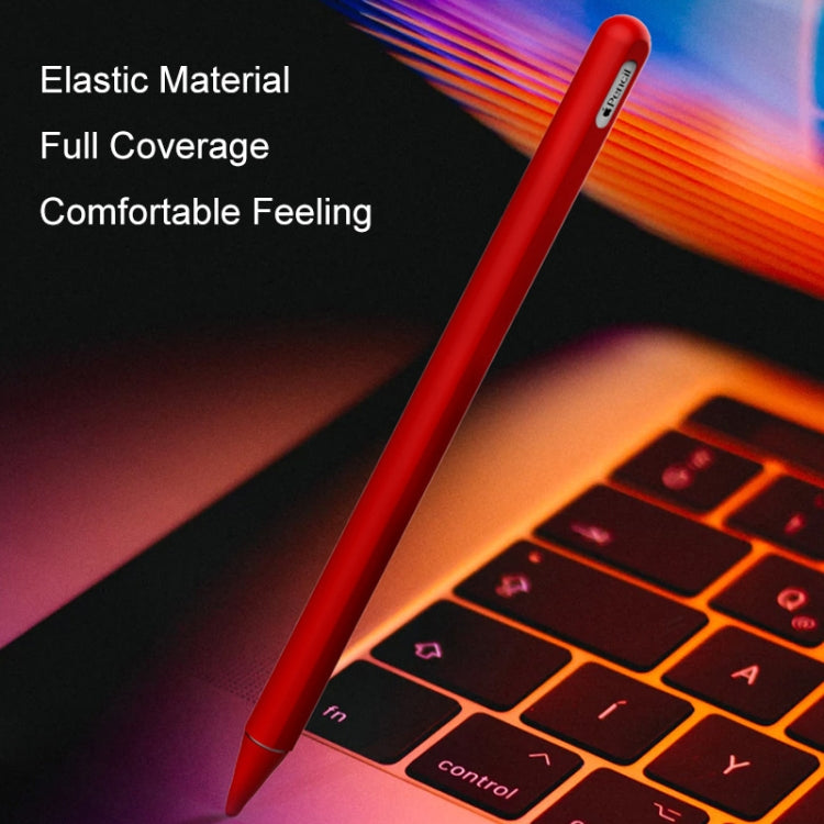 Stylus Pen Silica Gel Protective Case for Apple Pencil 2 (White) - Pencil Accessories by PMC Jewellery | Online Shopping South Africa | PMC Jewellery | Buy Now Pay Later Mobicred