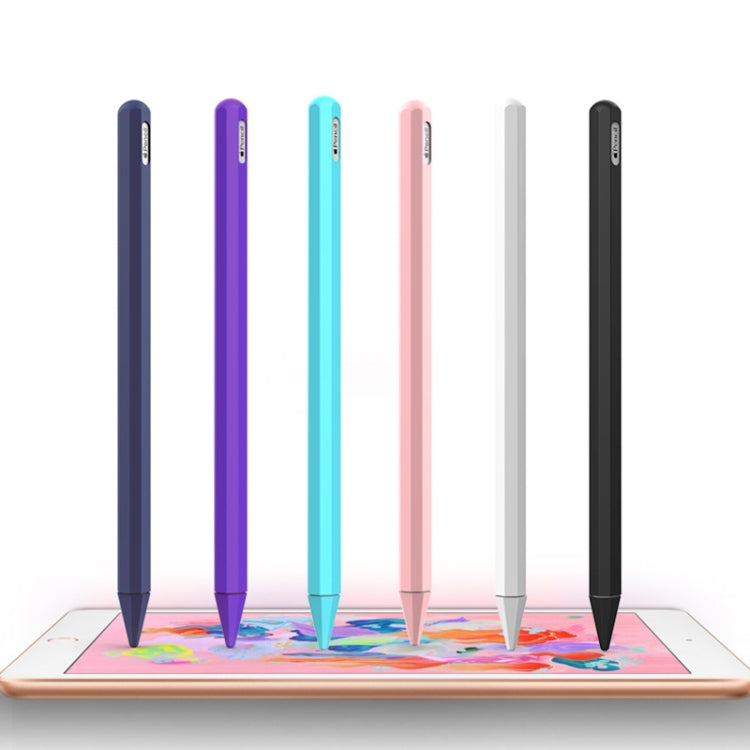 Stylus Pen Silica Gel Protective Case for Apple Pencil 2 (White) - Pencil Accessories by PMC Jewellery | Online Shopping South Africa | PMC Jewellery | Buy Now Pay Later Mobicred