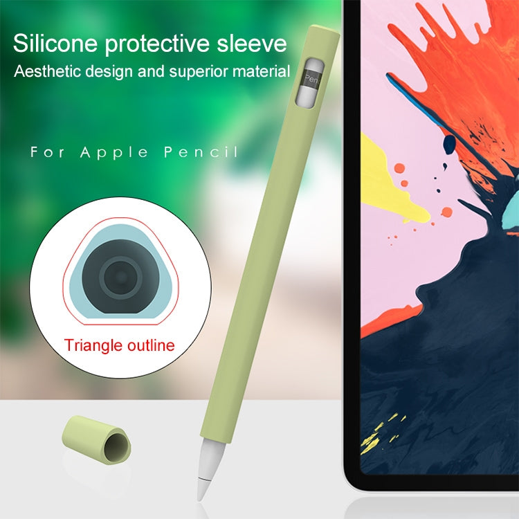 LOVE MEI For Apple Pencil 2 Triangle Shape Stylus Pen Silicone Protective Case Cover(Black) - Pencil Accessories by LOVE MEI | Online Shopping South Africa | PMC TechLife | Buy Now Pay Later Mobicred
