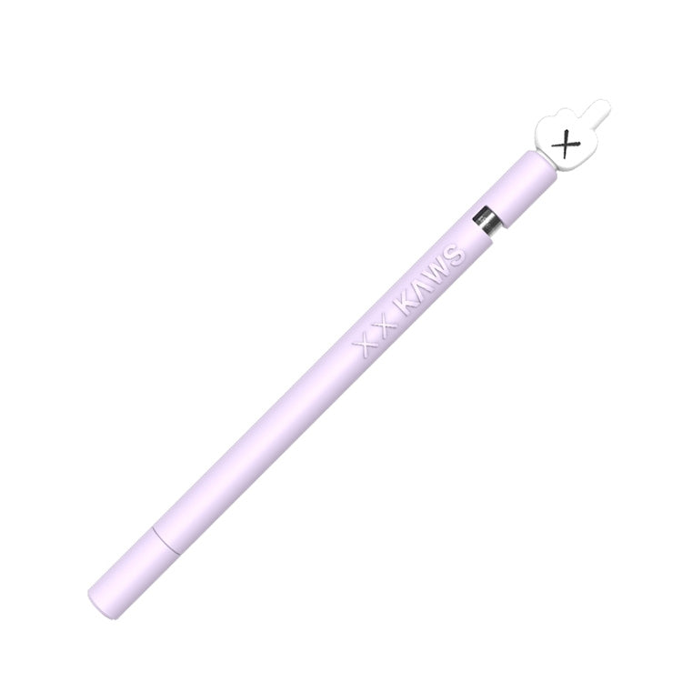 LOVE MEI For Apple Pencil 1 Middle Finger Shape Stylus Pen Silicone Protective Case Cover (Purple) - Pencil Accessories by LOVE MEI | Online Shopping South Africa | PMC Jewellery | Buy Now Pay Later Mobicred