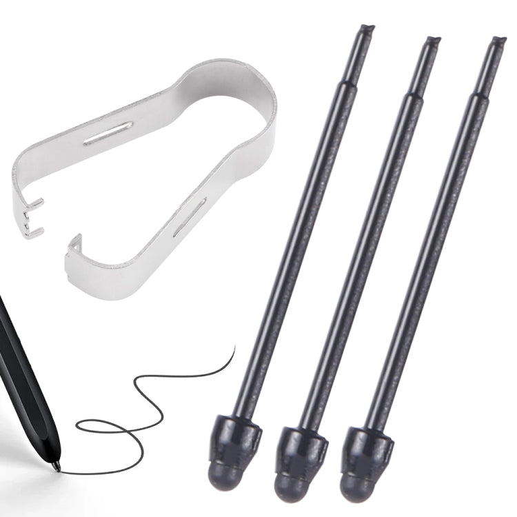 For Samsung Galaxy Z Fold5 / Fold4 / Fold3 4 in 1 Stylus Pen Replacement Pencil Tips (Black) - Pencil Accessories by PMc TechLife | Online Shopping South Africa | PMc TechLife | Buy Now Pay Later Mobicred