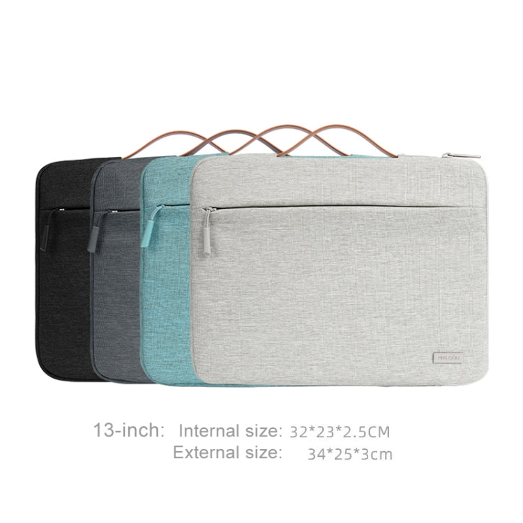 For 13 inch Laptop Zipper Waterproof  Handheld Sleeve Bag (Black) - 13.3 inch by PMC TechLife | Online Shopping South Africa | PMC TechLife | Buy Now Pay Later Mobicred