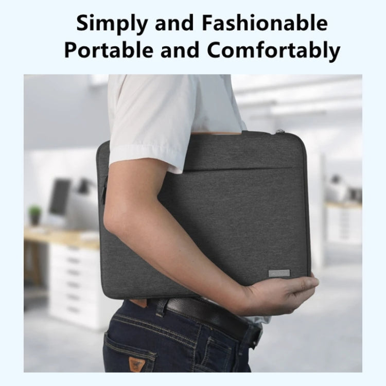 For 13 inch Laptop Zipper Waterproof  Handheld Sleeve Bag (Black) - 13.3 inch by PMC TechLife | Online Shopping South Africa | PMC TechLife | Buy Now Pay Later Mobicred