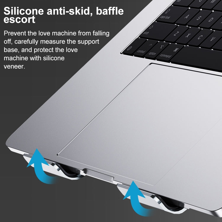 R-JUST HZ08 Two Holes Lifting Adjustable Laptop Holder - MacBook Holder by R-JUST | Online Shopping South Africa | PMC TechLife | Buy Now Pay Later Mobicred