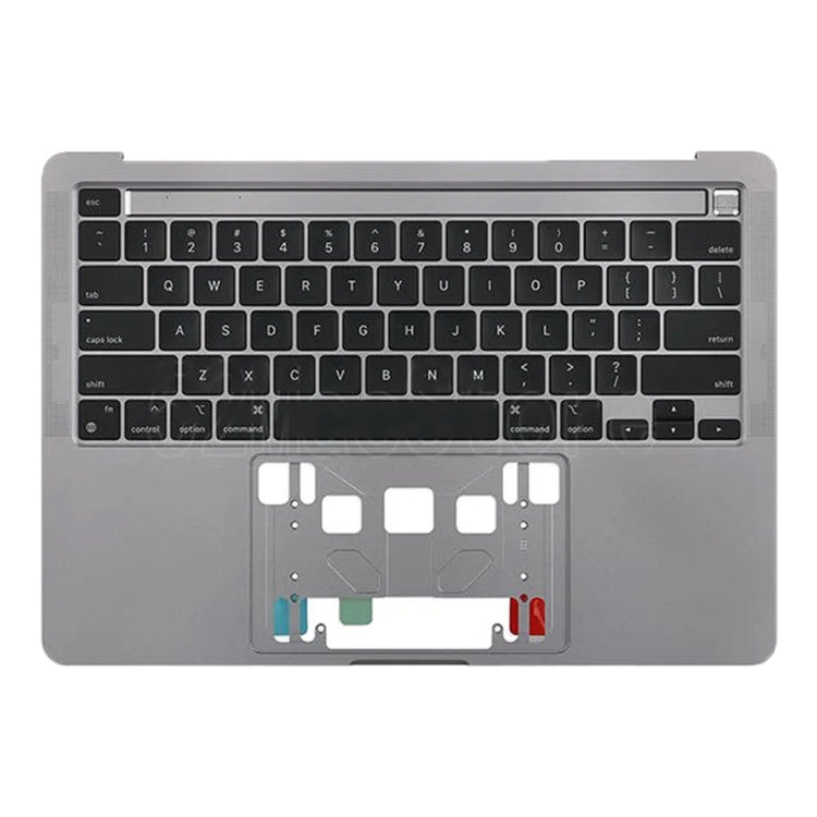 For Macbook Pro 13 inch 2021 A2338 C-side Cover + US Edition Key Board (Grey) - Bottom Cover by PMC Jewellery | Online Shopping South Africa | PMC Jewellery