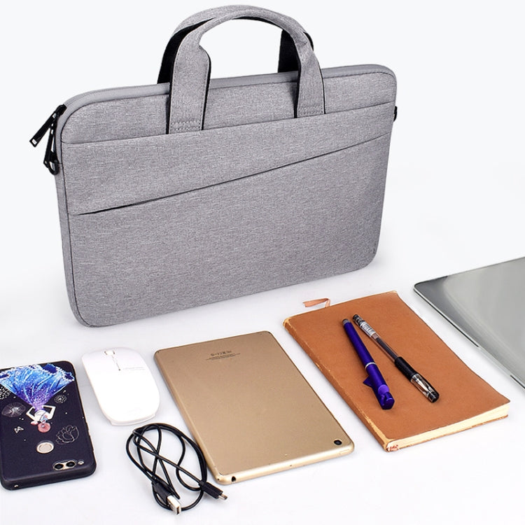 ST03S 13.3 inch Double Side Pockets Wearable Oxford Cloth Soft Handle Portable Laptop Tablet Bag(Grey) - 13.3 inch by PMC TechLife | Online Shopping South Africa | PMC TechLife | Buy Now Pay Later Mobicred
