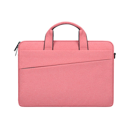 ST03S 15.6 inch Universal Double Side Pockets Wearable Oxford Cloth Soft Handle Portable Laptop Tablet Bag(Pink) - 15.6 - 17 inch by PMC Jewellery | Online Shopping South Africa | PMC Jewellery | Buy Now Pay Later Mobicred