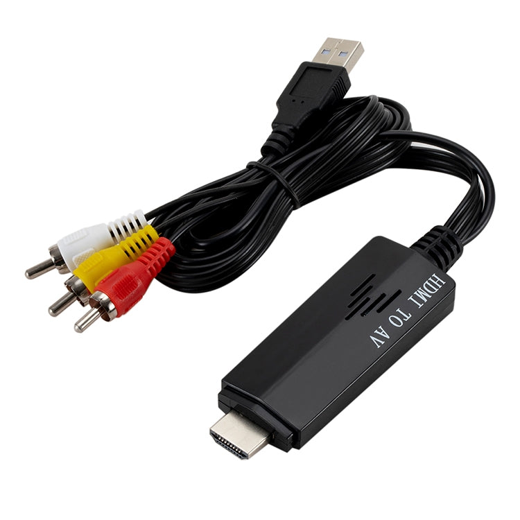 HDMI to RCA 1080P Converter Adapter Cable - Converter by PMC TechLife | Online Shopping South Africa | PMC TechLife