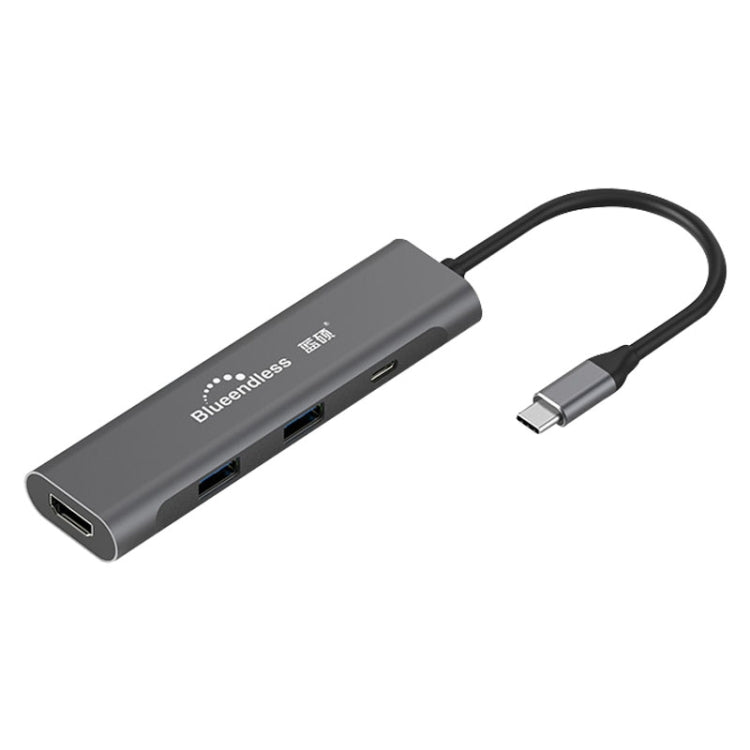 Blueendless 4 In 1 Multi-function Type-C / USB-C to HDMI + PD + Dual USB 3.0 HUB Expansion Dock - free shipping - PMC Jewellery - Order now!