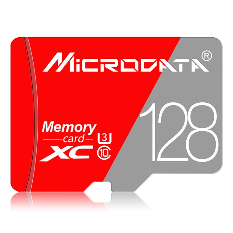 MICRODATA 128GB Class10 Red and Grey TF(Micro SD) Memory Card - Micro SD Card by MiCRODATA | Online Shopping South Africa | PMC Jewellery | Buy Now Pay Later Mobicred