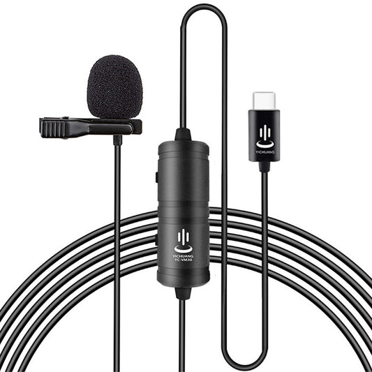 YICHUANG YC-VM30 USB-C / Type-C Dual Modes Lavalier Recording Microphone, Cable Length: 6m - Microphone by YICHUANG | Online Shopping South Africa | PMC Jewellery | Buy Now Pay Later Mobicred