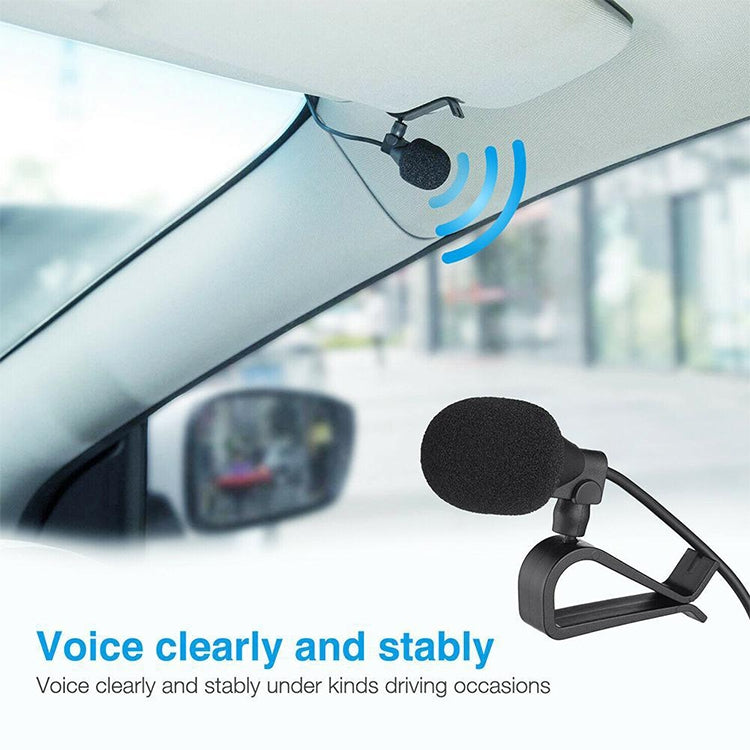 ZJ015MR Stereo 3.5mm Angle Head Plug Car Navigation DVD External Paste Microphone, Length: 3m - Microphone by PMC Jewellery | Online Shopping South Africa | PMC Jewellery