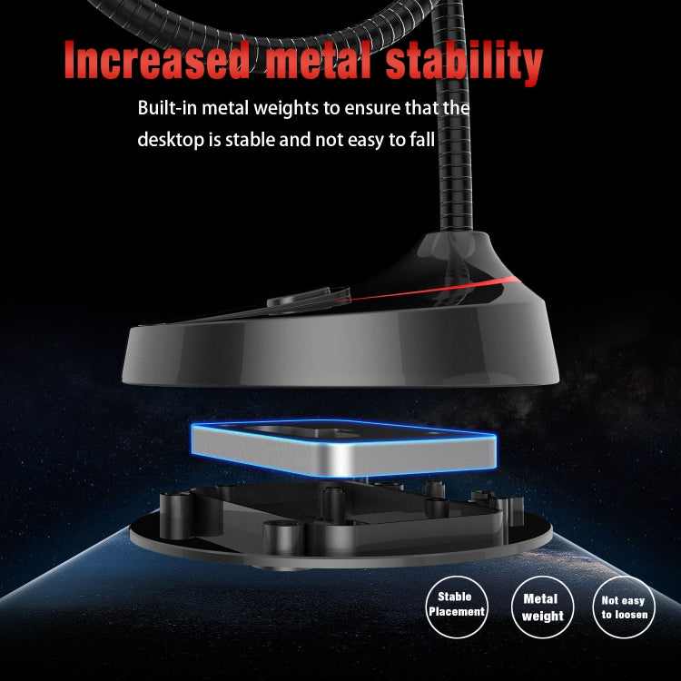 HXSJ F12 360 Degrees Bendable Drive-free USB Computer Microphone, Cable Length: 2.2m - free shipping - PMC Jewellery - Order now!