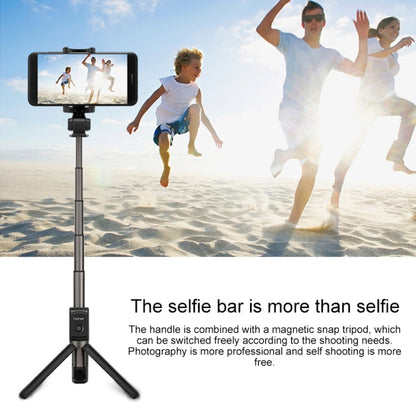 Huawei CF15 Pro Mobile Phone Bluetooth Mini Selfie Stick Live Floor Tripod Bracket(Black) - Selfie Sticks by Huawei | Online Shopping South Africa | PMC Jewellery | Buy Now Pay Later Mobicred