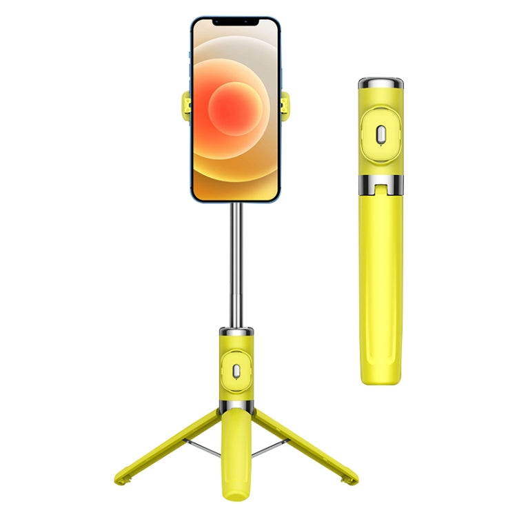Bluetooth Remote Control Tripod Selfie Stick (Yellow) - Selfie Light by PMC TechLife | Online Shopping South Africa | PMC TechLife | Buy Now Pay Later Mobicred