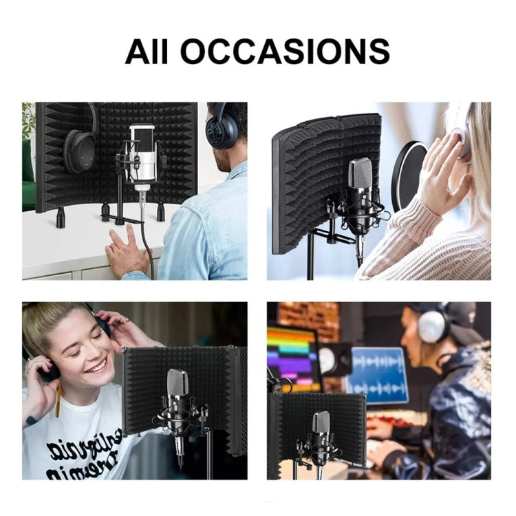 XTUGA P73 Foldable Recording Microphone Isolation Shield - free shipping - PMC Jewellery - Order now!