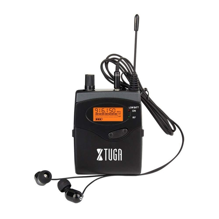 XTUGA RW2080 902-928MHz UHF Wireless Stage Singer In-Ear Monitor System Single BodyPack Receiver (Black) - Camera Microphone by XTUGA | Online Shopping South Africa | PMC Jewellery | Buy Now Pay Later Mobicred