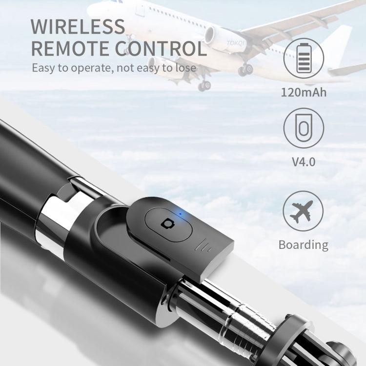 L02 100cm Multi-function Adjustable Bluetooth Self-timer Pole Tripod Selfie Stick (White) - Selfie Sticks by PMC TechLife | Online Shopping South Africa | PMC TechLife | Buy Now Pay Later Mobicred