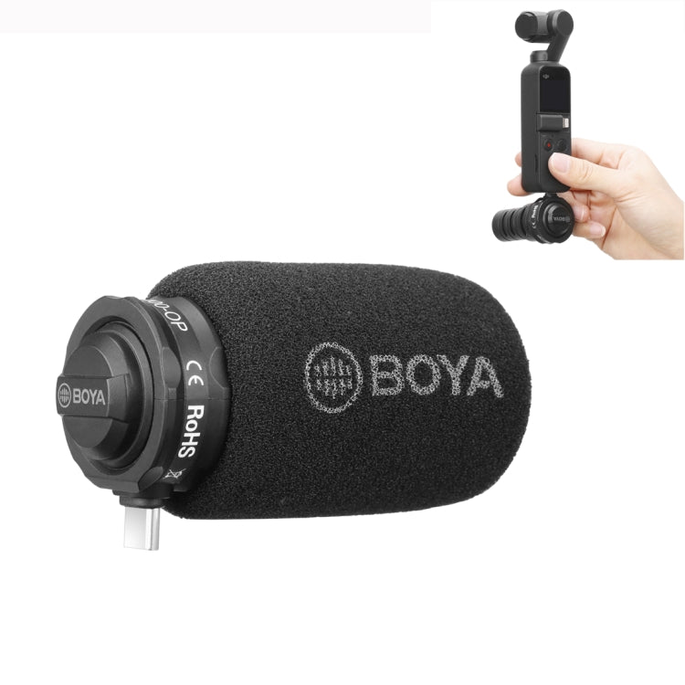 BOYA BY-DM100-OP For DJI OSMO Pocket Camera Dedicated Digital Condenser Microphone (Black) - Microphone by BOYA | Online Shopping South Africa | PMC Jewellery | Buy Now Pay Later Mobicred