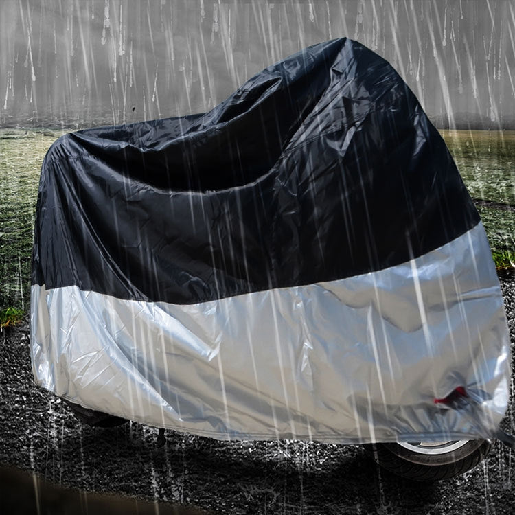 210D Oxford Cloth Motorcycle Electric Car Rainproof Dust-proof Cover, Size: XXL (Black) - Raincoat by PMC Jewellery | Online Shopping South Africa | PMC Jewellery | Buy Now Pay Later Mobicred