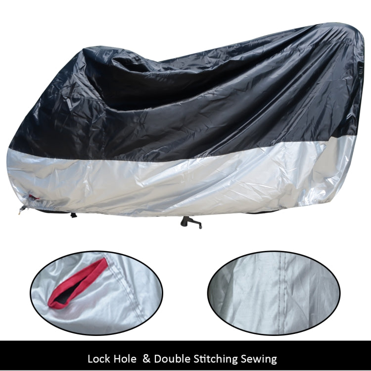 210D Oxford Cloth Motorcycle Electric Car Rainproof Dust-proof Cover, Size: XXL (Black) - Raincoat by PMC Jewellery | Online Shopping South Africa | PMC Jewellery | Buy Now Pay Later Mobicred