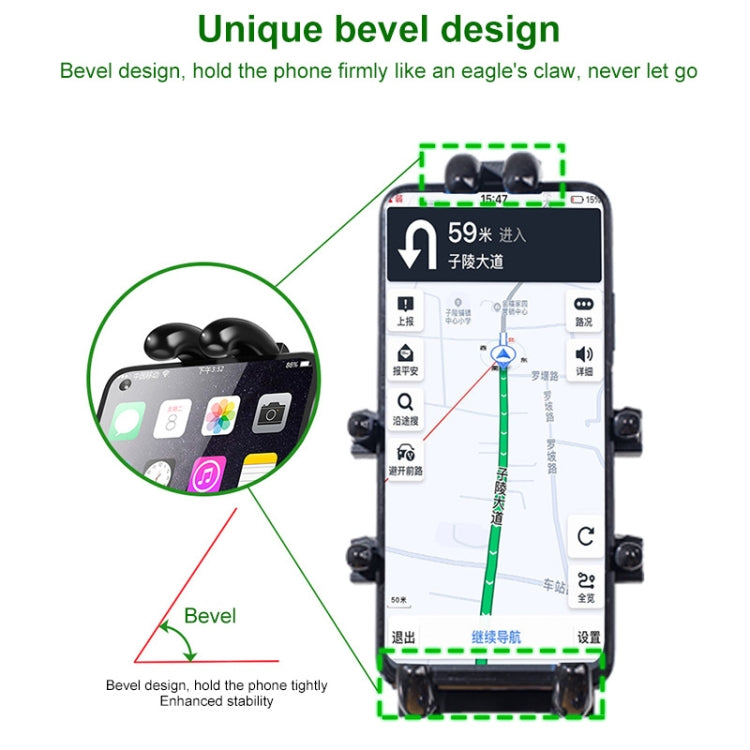 U-shaped Bolt Ball-Head Motorcycle Handlebar Multi-function Eight-jaw Aluminum Phone Navigation Holder Bracket, Width of Phone: 6.5-10.2cm &#160; - Holder by PMC Jewellery | Online Shopping South Africa | PMC Jewellery | Buy Now Pay Later Mobicred