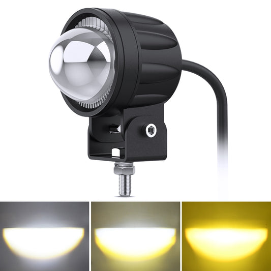 S4 DC9-30V 30W 6000K/3000K 6000LM 6LEDs ZES-3575 Motorcycle Double Color Spotlight - Headlights by PMC Jewellery | Online Shopping South Africa | PMC Jewellery | Buy Now Pay Later Mobicred
