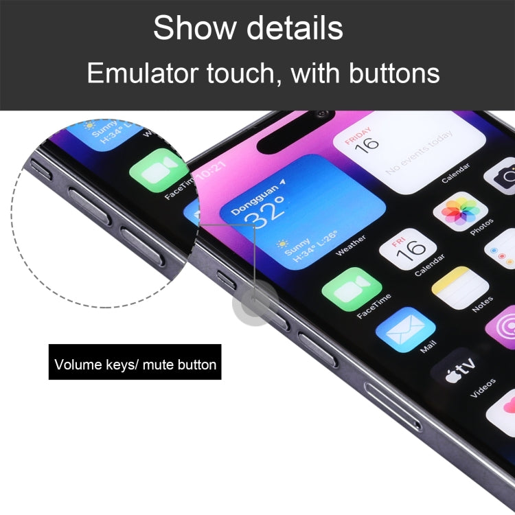 For iPhone 14 Pro Color Screen Non-Working Fake Dummy Display Model (Space Black) - For iPhone & iPad by PMC Jewellery | Online Shopping South Africa | PMC Jewellery | Buy Now Pay Later Mobicred