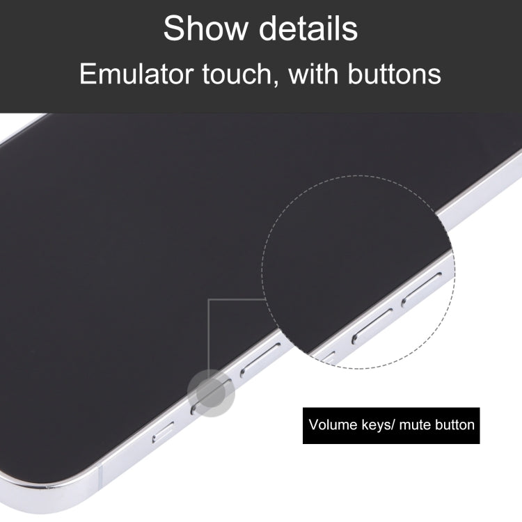 For iPhone 13 Pro Black Screen Non-Working Fake Dummy Display Model (Silver) - For iPhone & iPad by PMC TechLife | Online Shopping South Africa | PMC TechLife