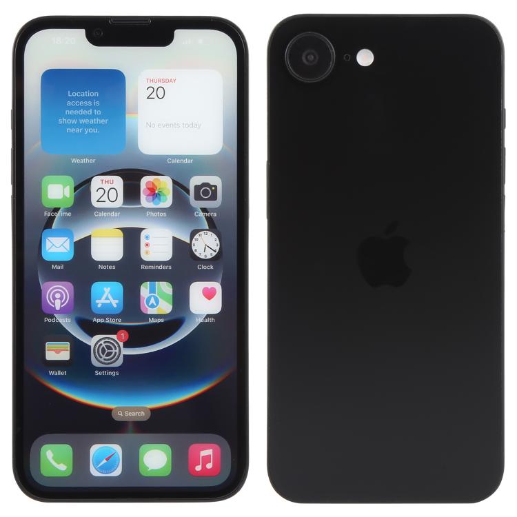 For iPhone 16e Color Screen Non-Working Fake Dummy Display Model (Black) - For iPhone & iPad by PMC TechLife | Online Shopping South Africa | PMC TechLife | Buy Now Pay Later Mobicred