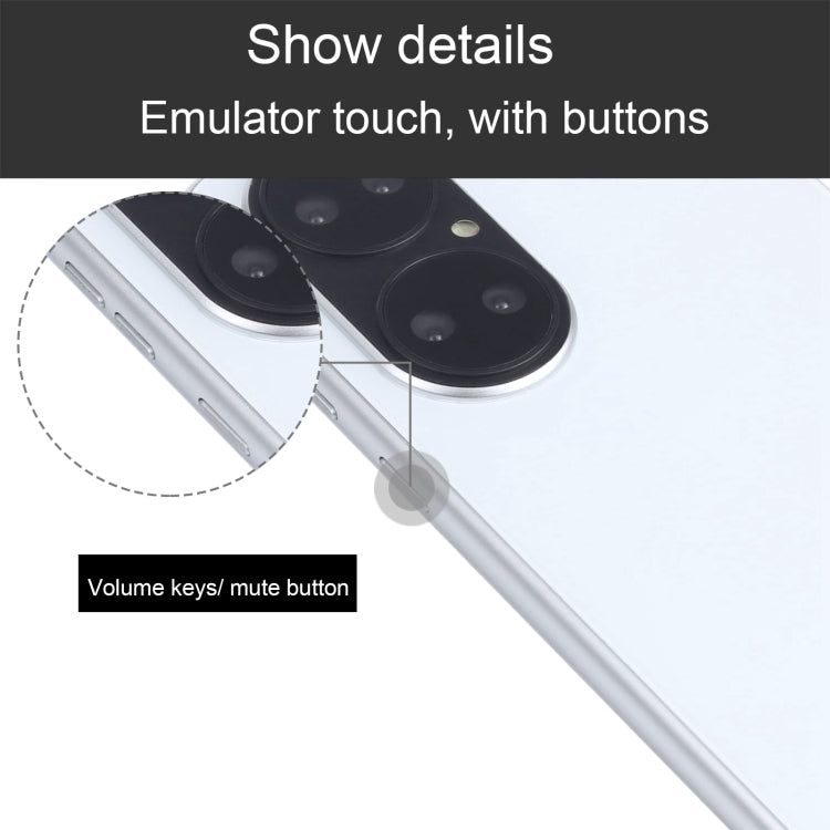 For Huawei P50 Pro Black Screen Non-Working Fake Dummy Display Model (White) - For Huawei by PMC Jewellery | Online Shopping South Africa | PMC Jewellery | Buy Now Pay Later Mobicred