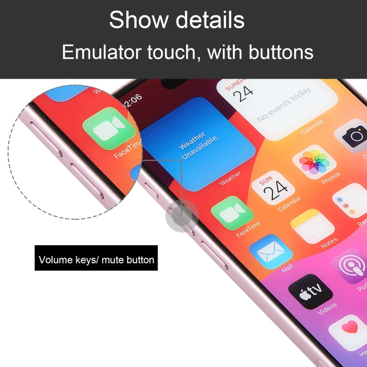 For iPhone 15 Plus Color Screen Non-Working Fake Dummy Display Model (Pink) - For iPhone & iPad by PMC TechLife | Online Shopping South Africa | PMC TechLife