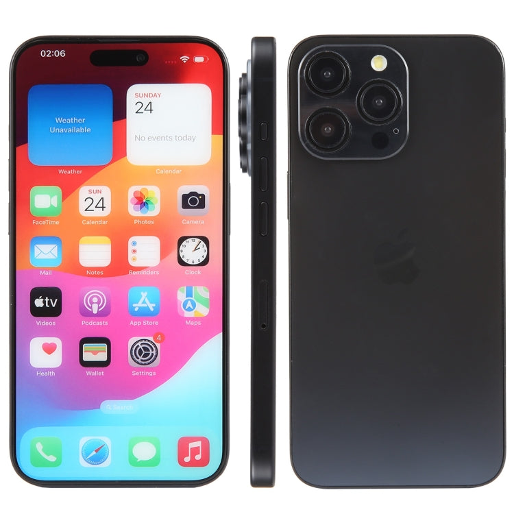For iPhone 15 Pro Max Color Screen Non-Working Fake Dummy Display Model (Black) - For iPhone & iPad by PMC TechLife | Online Shopping South Africa | PMC TechLife | Buy Now Pay Later Mobicred